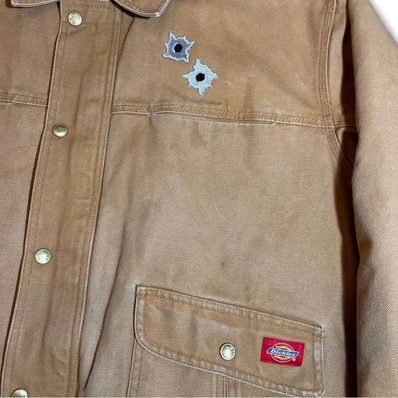STASHHOUSE Shooting Range UpCycled Dickies Blanket Lined Work Jacket - Picture 8 of 8
